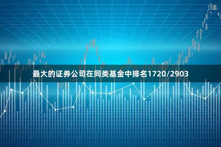 最大的证券公司在同类基金中排名1720/2903