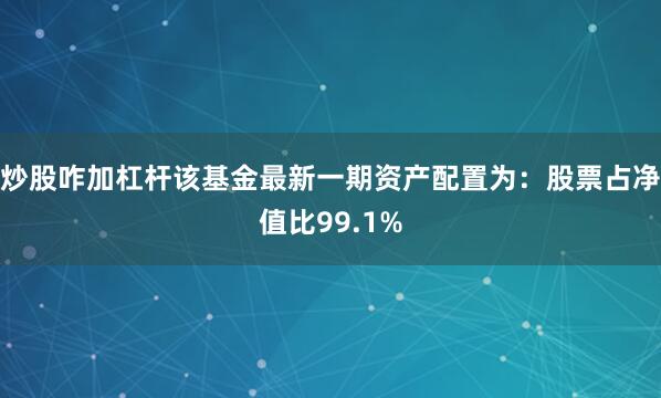 炒股咋加杠杆该基金最新一期资产配置为：股票占净值比99.1%